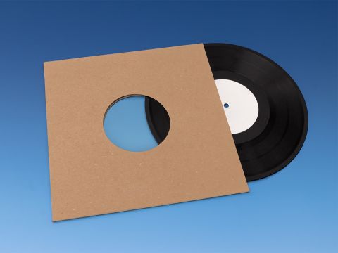 10 Inch hoezen Kraft Karton - Met Gaten

