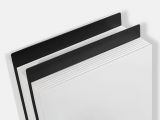 vinyl dividers, zwart, ronde hoeken